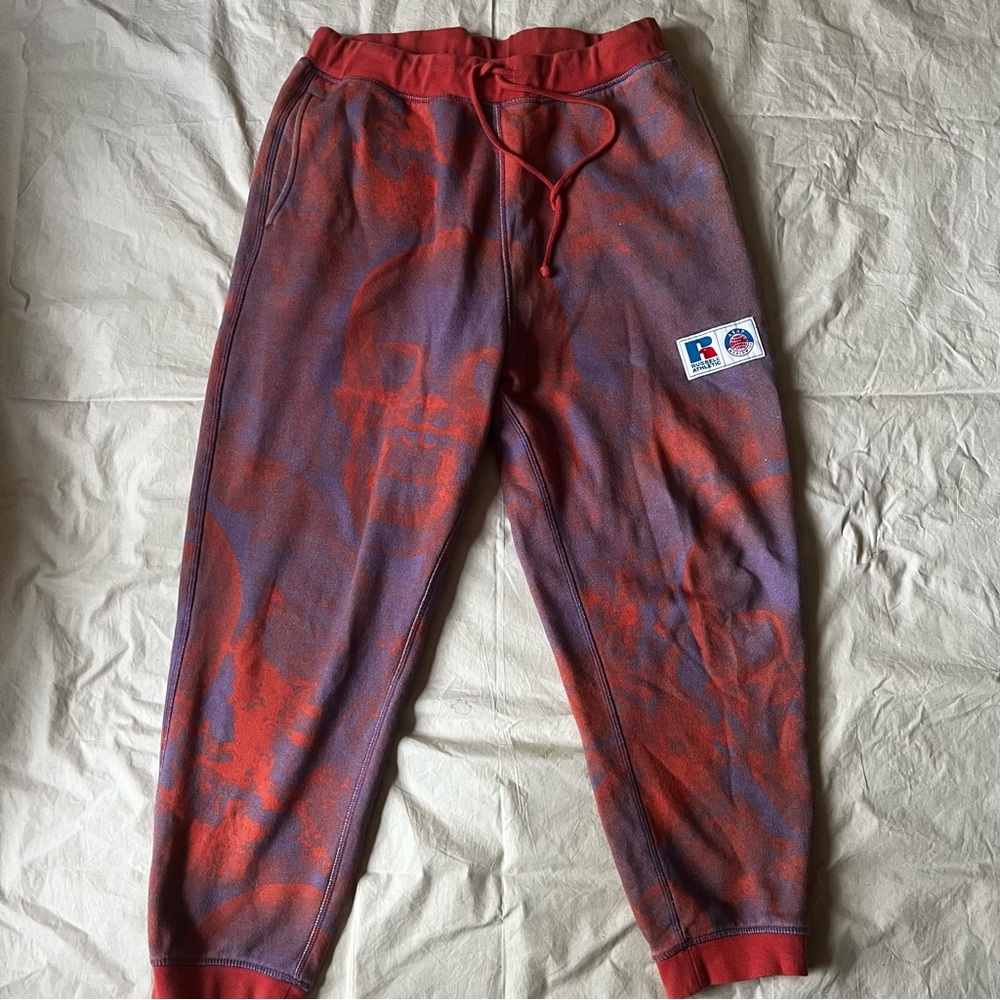 ASAP Rocky X Russell Athletic Skull Jogger Sweatpants Size M